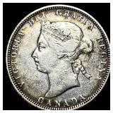 1883-H Silver 25 Cents Canada LIGHTLY CIRCULATED