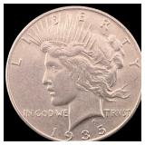 1935-S Silver Peace Dollar CLOSELY UNCIRCULATED