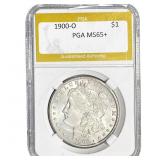 1900-O Morgan Silver Dollar PGA MS65+