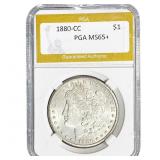 1880-CC Morgan Silver Dollar PGA MS65+
