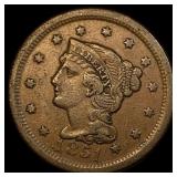 1851 Braided Hair Large Cent NEARLY UNCIRCULATED