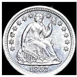 1857-O Silver Half Dime CHOICE AU