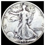 1927-S Silver Walking Liberty Half Dollar  NEARLY