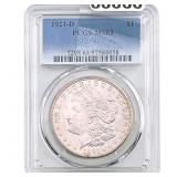1921-D Morgan Silver Dollar PCGS MS63