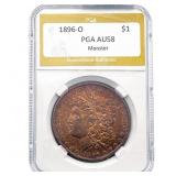 1896-O Morgan Silver Dollar PGA AU58 Monster