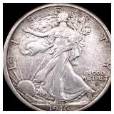 1916-D Walking Liberty Half Dollar CLOSELY  UNCIR