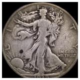 1938-D Walking Liberty Half Dollar LIGHTLY  CIRCU