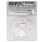 2016-W Silver Eagle ANACS SP70 Satin Finish