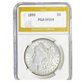 1899 Morgan Silver Dollar PGA MS64