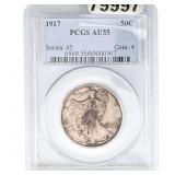 1917 Walking Liberty Half Dollar PCGS AU55