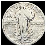 1927-S Silver Standing Liberty Quarter NEARLY UNCI