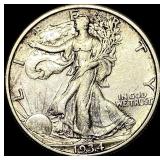 1934-S Walking Liberty Half Dollar CLOSELY  UNCIR