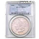 1890 Morgan Silver Dollar PCGS MS63
