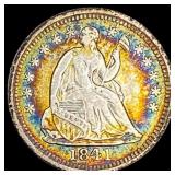 1841 Seated Liberty Silver Half Dime NEARLY UNCIRC