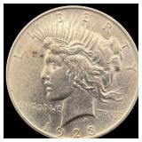 1923 Silver Peace Dollar CLOSELY UNCIRCULATED