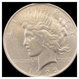 1923 Silver Peace Dollar CLOSELY UNCIRCULATED