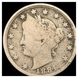 1884 Liberty Head Nickel LIGHTLY CIRCULATED