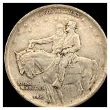 1925 Stone Mountain Silver Half Dollar NEARLY UNCI