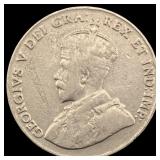 1925 Canada Nickel 5 Cents LIGHTLY CIRCULATED