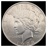 1923 Silver Peace Dollar CLOSELY UNCIRCULATED