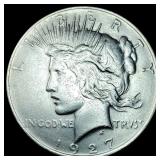 1927 Silver Peace Dollar CLOSELY UNCIRCULATED