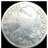 1825 Capped Bust Half Dollar NICELY  CIRCULATED