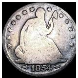 1854 Arrows Seated Liberty Half Dollar NICELY  CI