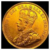 1913 Canada Gold 5 Dollars NICELY CIRCULATED