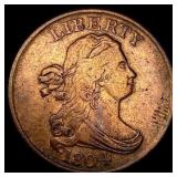 1804 Copper Half Cent NEARLY UNCIRCULATED