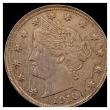 1910 Liberty Head Nickel CLOSELY UNCIRCULATED