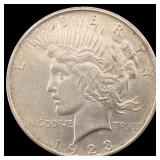 1923 Silver Peace Dollar CLOSELY UNCIRCULATED