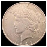 1927-S Silver Peace Dollar CLOSELY UNCIRCULATED