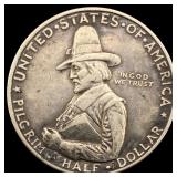 1920 Silver Pilgrim Half Dollar NEARLY UNCIRCULATE