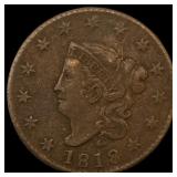 1818 Large Cent NEARLY UNCIRCULATED