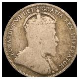 1910 Canada Silver 25 Cents NICELY CIRCULATED