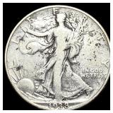 1938-D Silver Half Dollar Walking Liberty LIGHTLY