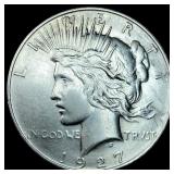 1927 Silver Peace Dollar CLOSELY UNCIRCULATED