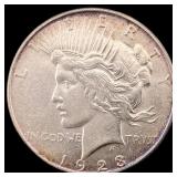 1923 Silver Peace Dollar CLOSELY UNCIRCULATED
