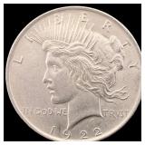 1922 Silver Peace Dollar CLOSELY UNCIRCULATED