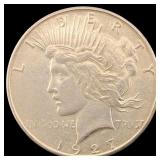 1927-S Silver Peace Dollar CLOSELY UNCIRCULATED