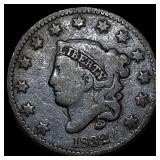 1832 Coronet Head Large Cent LIGHTLY CIRCULATED