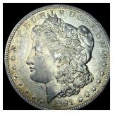 1891-S Silver Morgan Dollar CHOICE AU