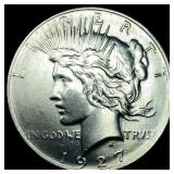 1927 Silver Peace Dollar CLOSELY UNCIRCULATED
