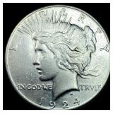 1924 Silver Peace Dollar CHOICE AU