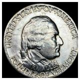 1927 Silver Battle of Bennington Half Dollar CHOIC