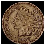 1907 Indian Head Cent CLOSELY UNCIRCULATED