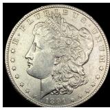 1891-S Silver Morgan Dollar CHOICE AU