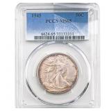 1945 Walking Liberty Half Dollar PCGS MS65