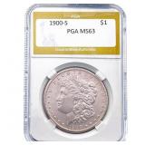 1900-S Morgan Silver Dollar PGA MS63