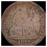 1877 Seated Liberty Dime NICELY CIRCULATED